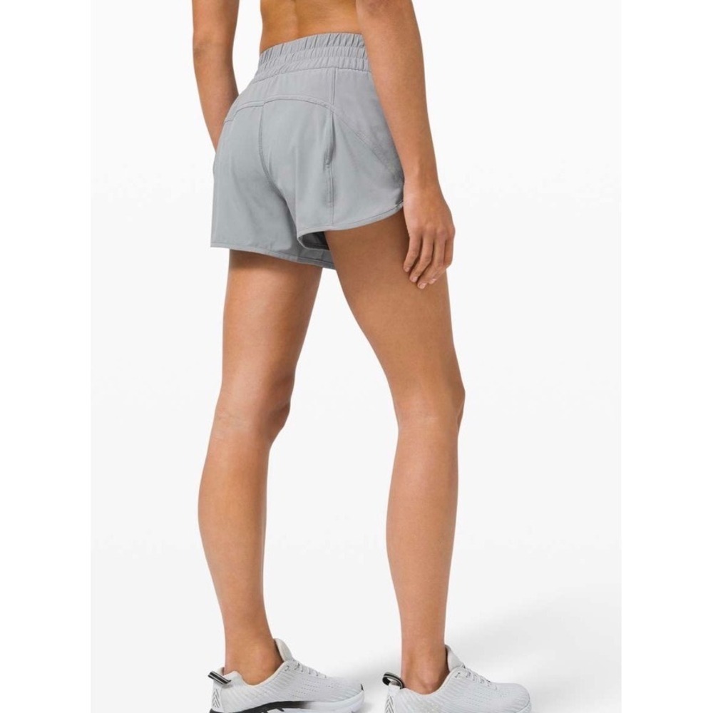 Lululemon Tracker Short V 4" Grey Athletic Running Shorts Size 4